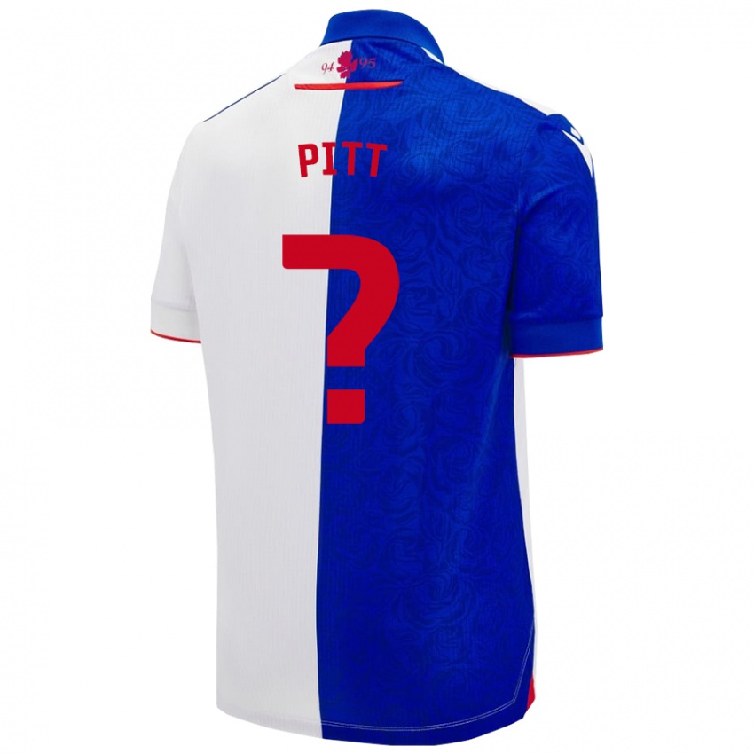 Kinder Theo Pitt #0 Himmelblau Weiß Heimtrikot Trikot 2024/25 T-Shirt Österreich