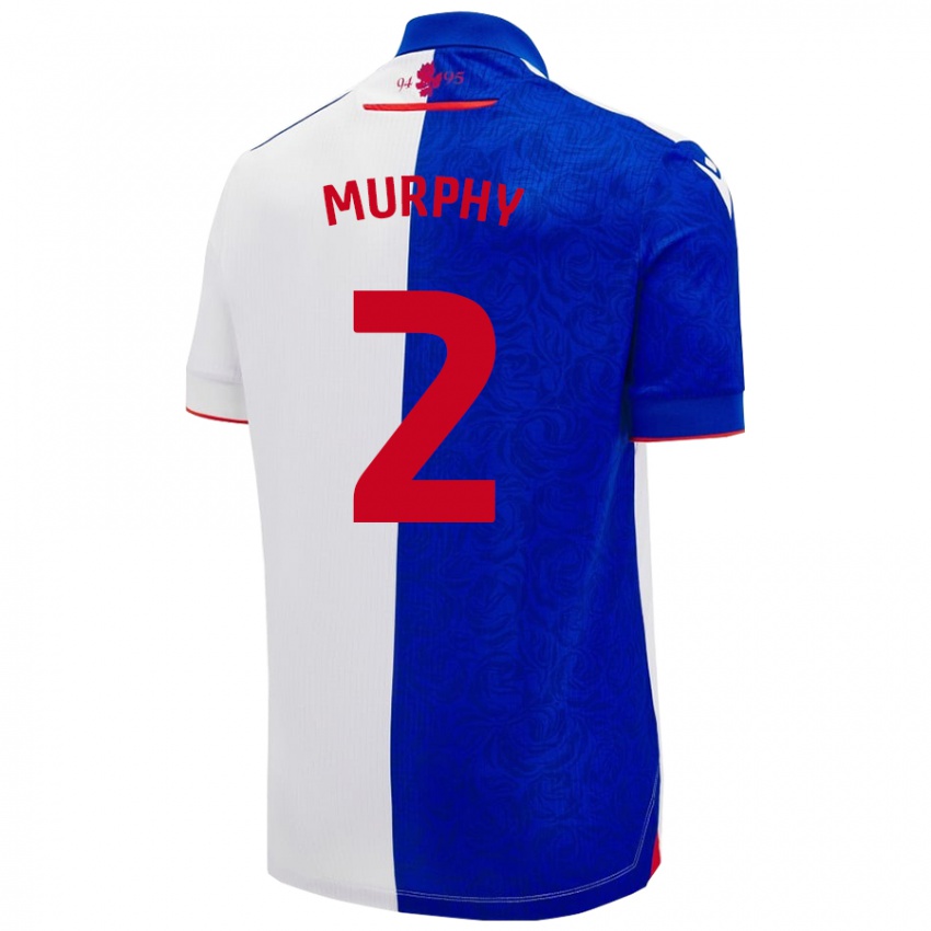 Kinder Niamh Murphy #2 Himmelblau Weiß Heimtrikot Trikot 2024/25 T-Shirt Österreich