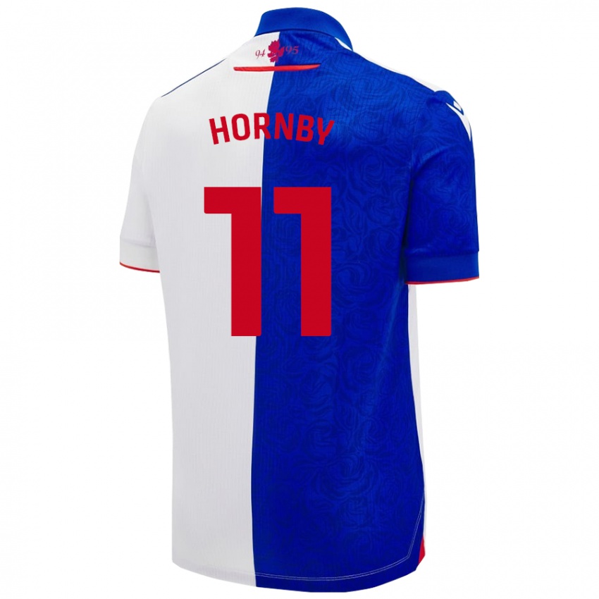 Kinder Megan Hornby #11 Himmelblau Weiß Heimtrikot Trikot 2024/25 T-Shirt Österreich