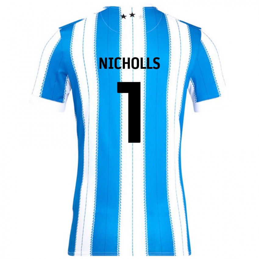 Kinder Lee Nicholls #1 Blau Weiß Heimtrikot Trikot 2024/25 T-Shirt Österreich