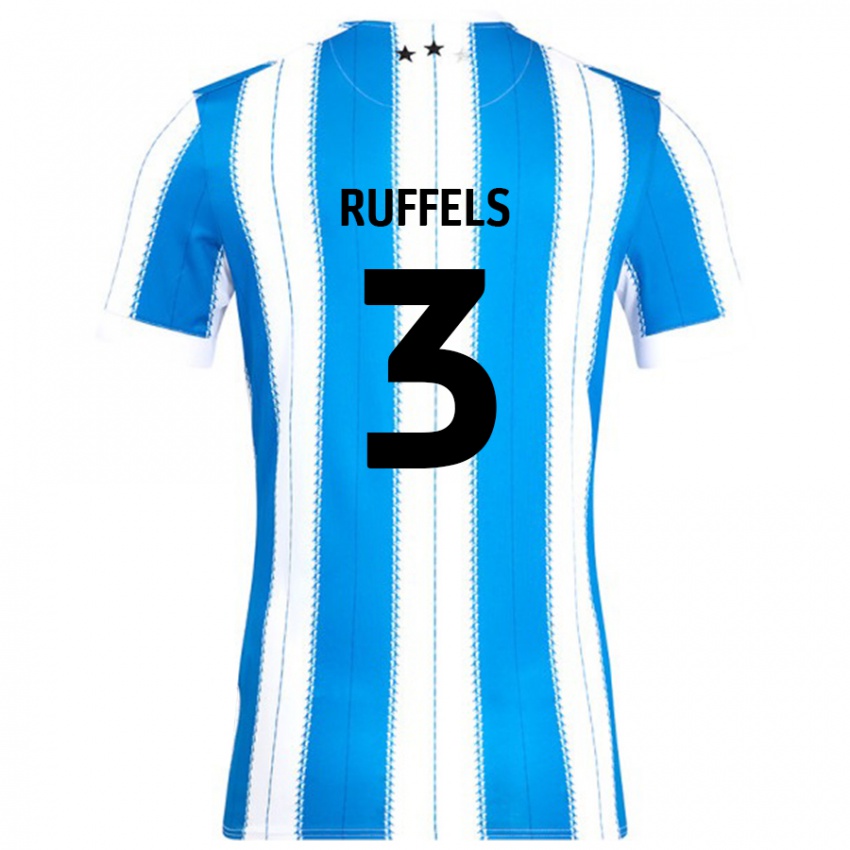 Kinder Josh Ruffels #3 Blau Weiß Heimtrikot Trikot 2024/25 T-Shirt Österreich