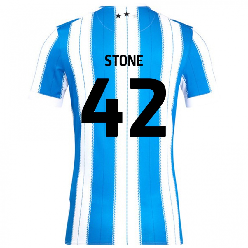 Kinder Michael Stone #42 Blau Weiß Heimtrikot Trikot 2024/25 T-Shirt Österreich