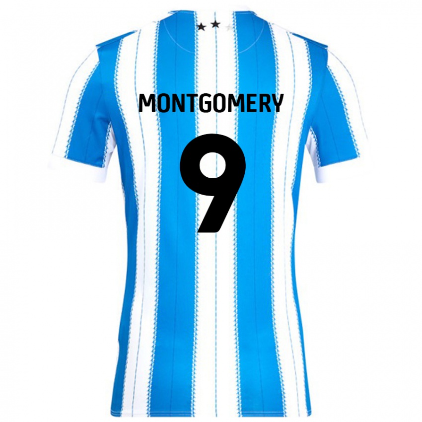 Kinder Ria Montgomery #9 Blau Weiß Heimtrikot Trikot 2024/25 T-Shirt Österreich