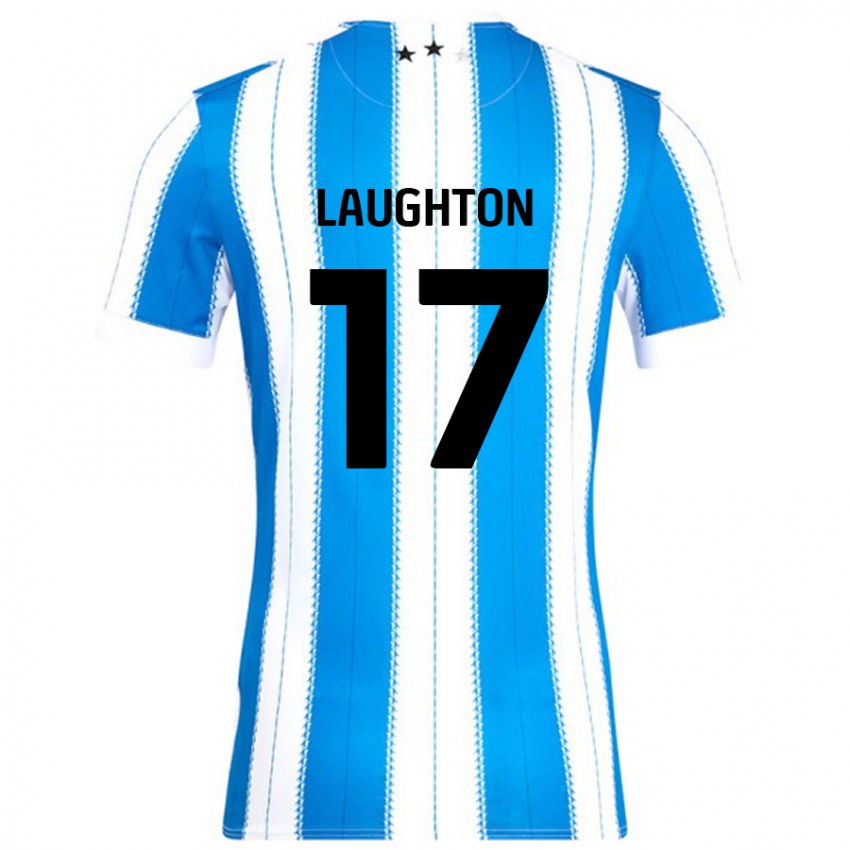 Kinder Zoe Laughton #17 Blau Weiß Heimtrikot Trikot 2024/25 T-Shirt Österreich