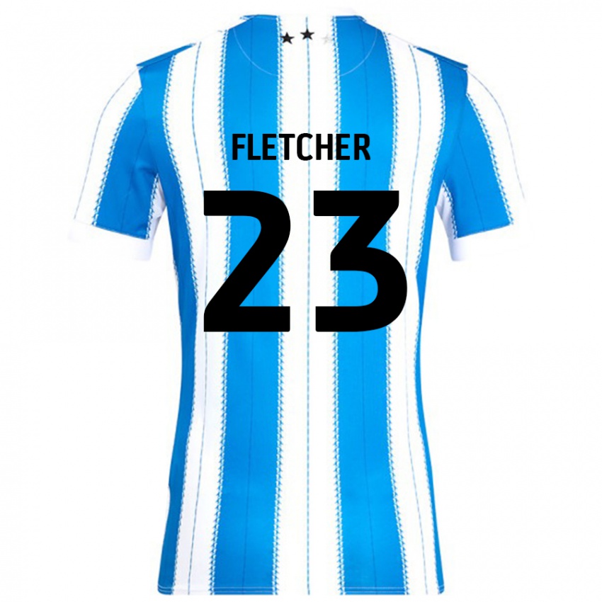 Kinder Serena Fletcher #23 Blau Weiß Heimtrikot Trikot 2024/25 T-Shirt Österreich