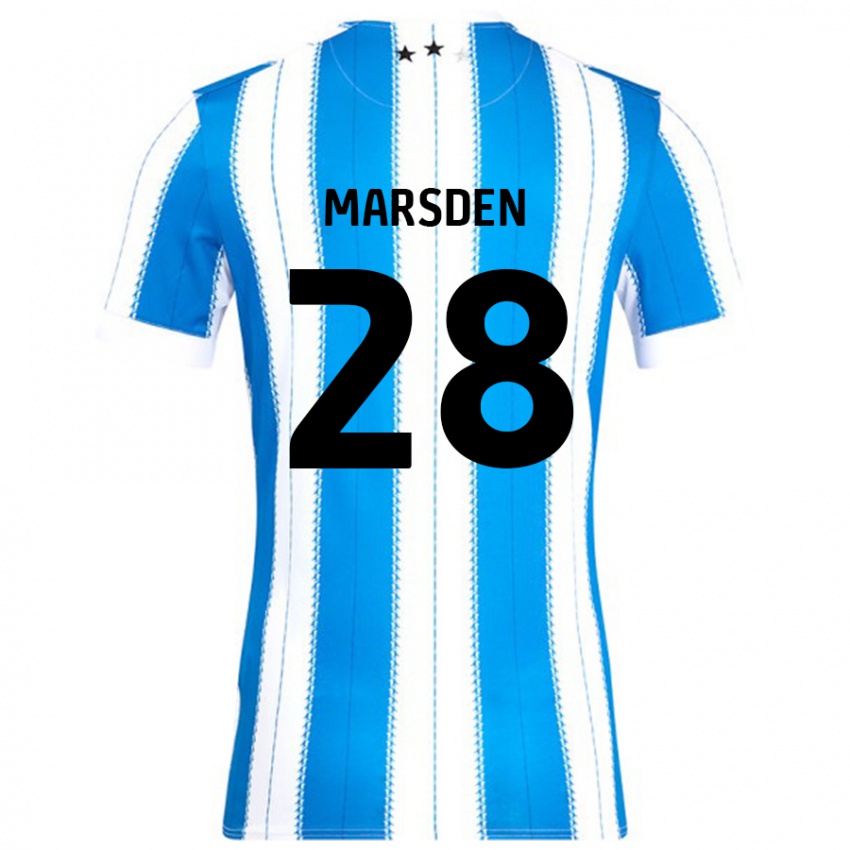 Kinder Brooke Marsden #28 Blau Weiß Heimtrikot Trikot 2024/25 T-Shirt Österreich