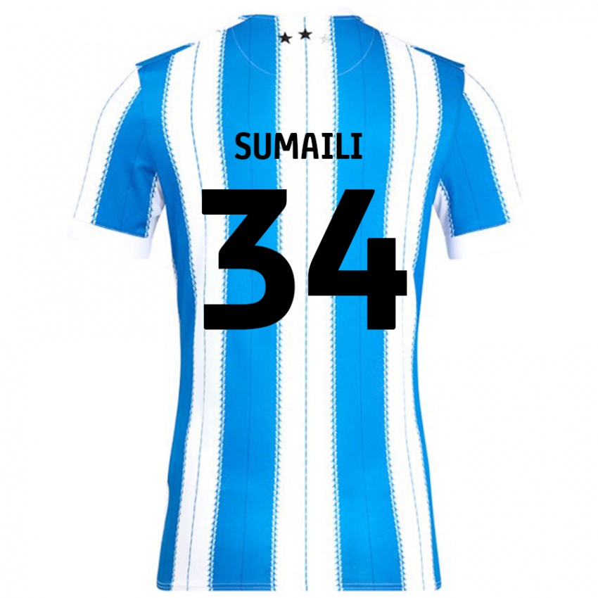 Kinder Falone Sumaili #34 Blau Weiß Heimtrikot Trikot 2024/25 T-Shirt Österreich