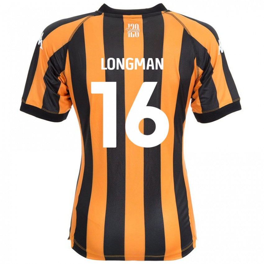 Kinder Ryan Longman #16 Schwarz Bernstein Heimtrikot Trikot 2024/25 T-Shirt Österreich