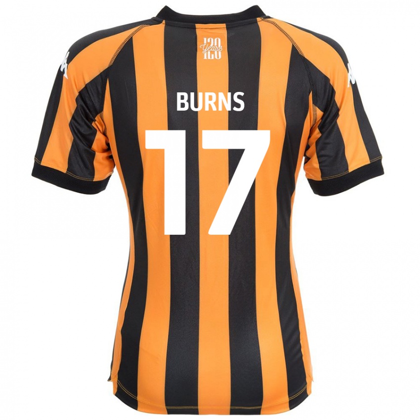 Kinder Finley Burns #17 Schwarz Bernstein Heimtrikot Trikot 2024/25 T-Shirt Österreich