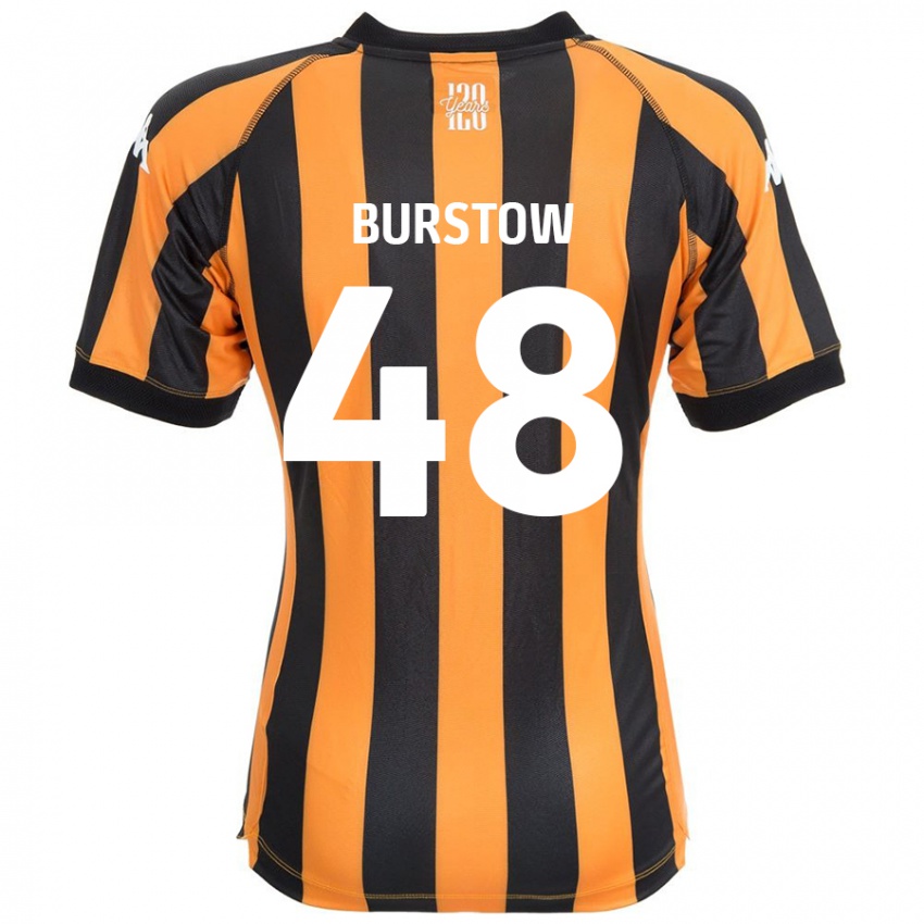 Kinder Mason Burstow #48 Schwarz Bernstein Heimtrikot Trikot 2024/25 T-Shirt Österreich