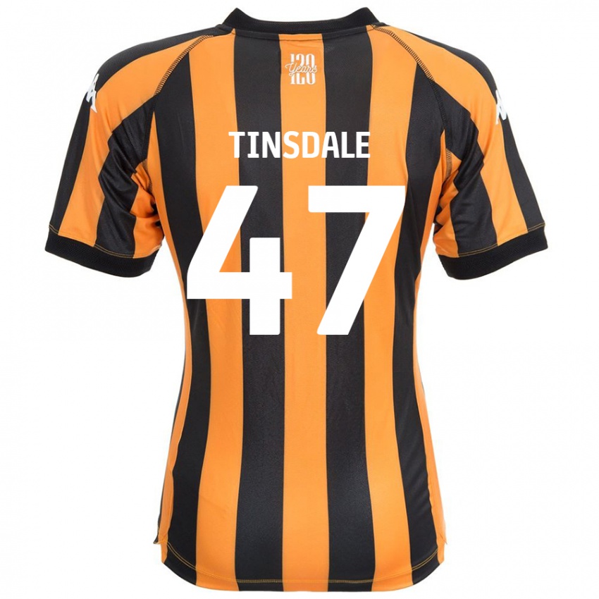 Kinder Nathan Tinsdale #47 Schwarz Bernstein Heimtrikot Trikot 2024/25 T-Shirt Österreich