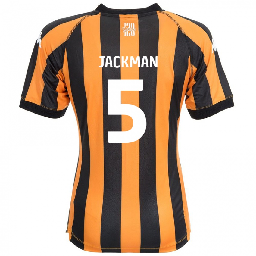 Kinder Ellice Jackman #5 Schwarz Bernstein Heimtrikot Trikot 2024/25 T-Shirt Österreich