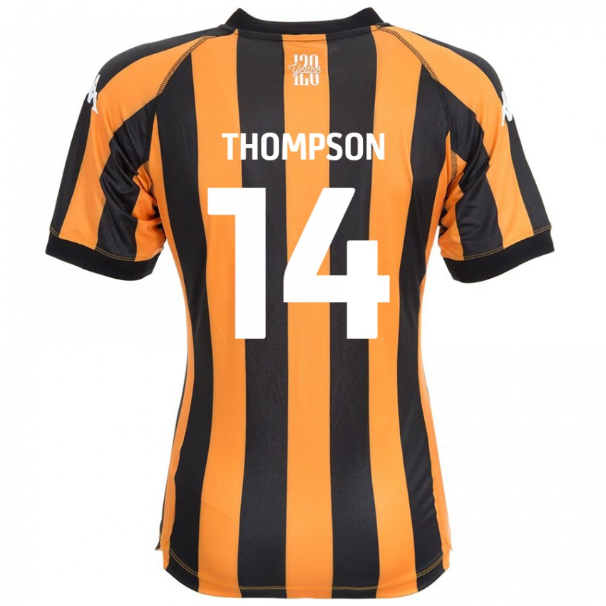 Kinder Katie Thompson #14 Schwarz Bernstein Heimtrikot Trikot 2024/25 T-Shirt Österreich