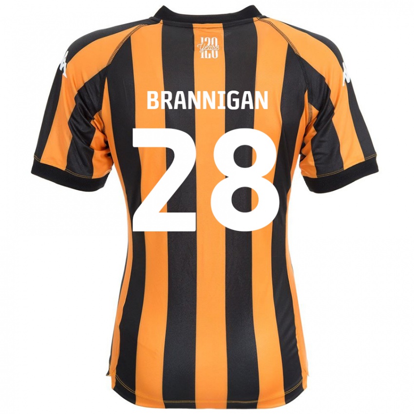 Kinder Aoife Brannigan #28 Schwarz Bernstein Heimtrikot Trikot 2024/25 T-Shirt Österreich