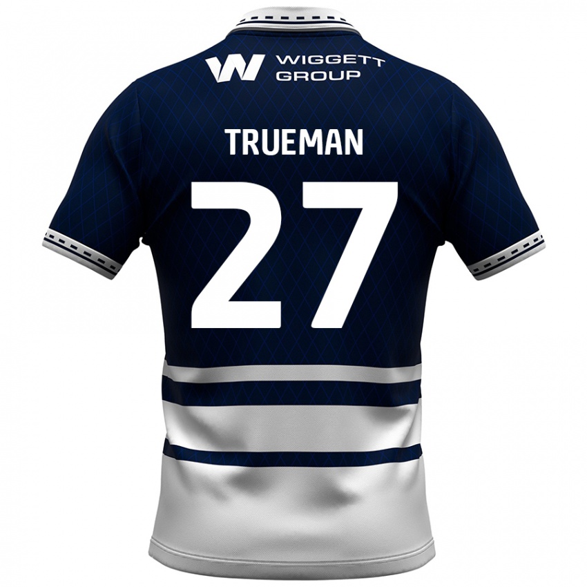 Kinder Connal Trueman #27 Marineblau Weiß Heimtrikot Trikot 2024/25 T-Shirt Österreich