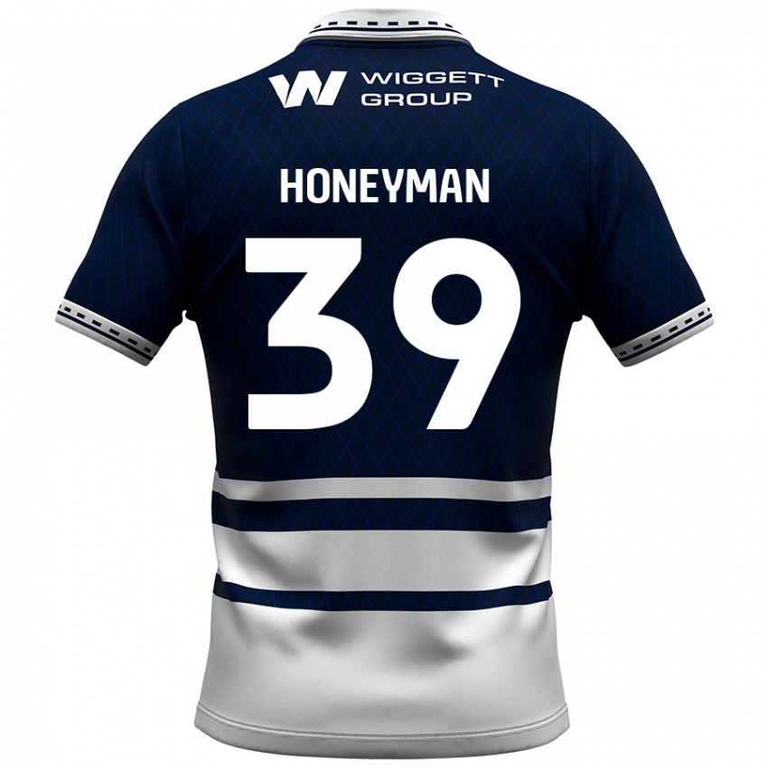 Kinder George Honeyman #39 Marineblau Weiß Heimtrikot Trikot 2024/25 T-Shirt Österreich