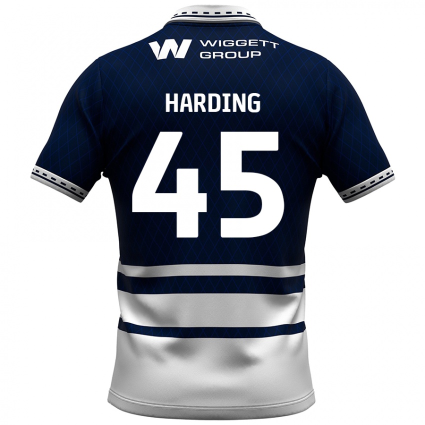 Kinder Wes Harding #45 Marineblau Weiß Heimtrikot Trikot 2024/25 T-Shirt Österreich