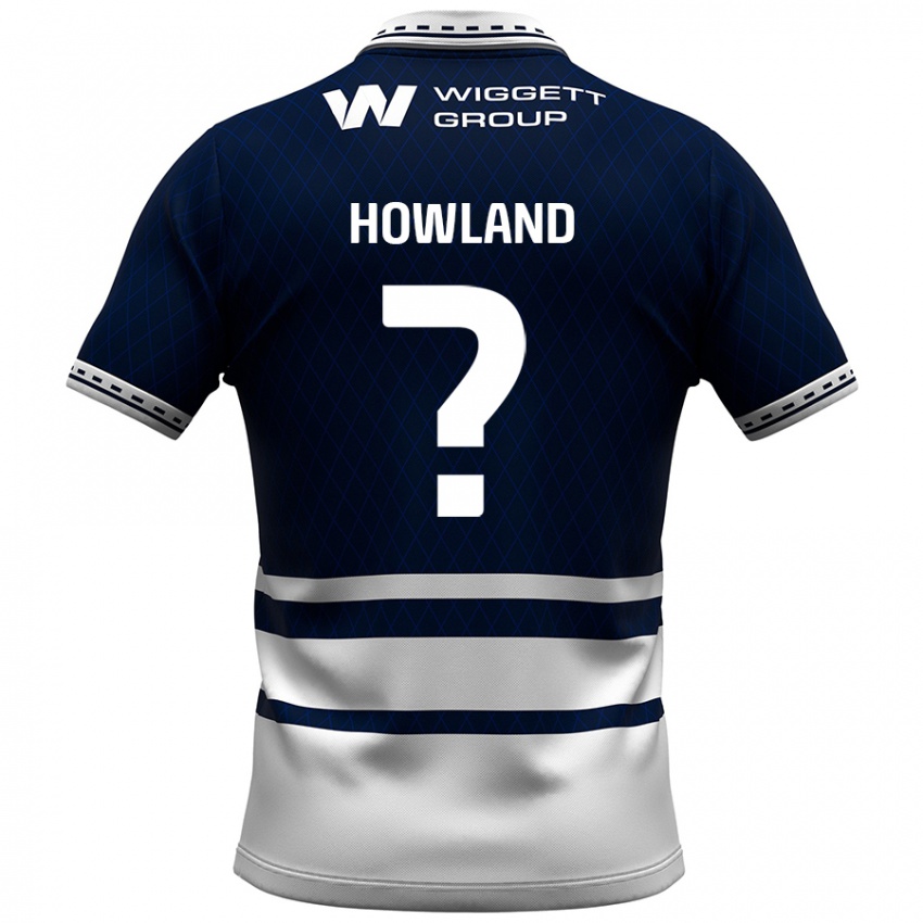 Kinder Jack Howland #0 Marineblau Weiß Heimtrikot Trikot 2024/25 T-Shirt Österreich