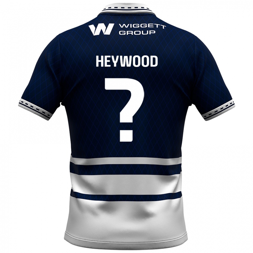 Kinder Kavalli Heywood #0 Marineblau Weiß Heimtrikot Trikot 2024/25 T-Shirt Österreich