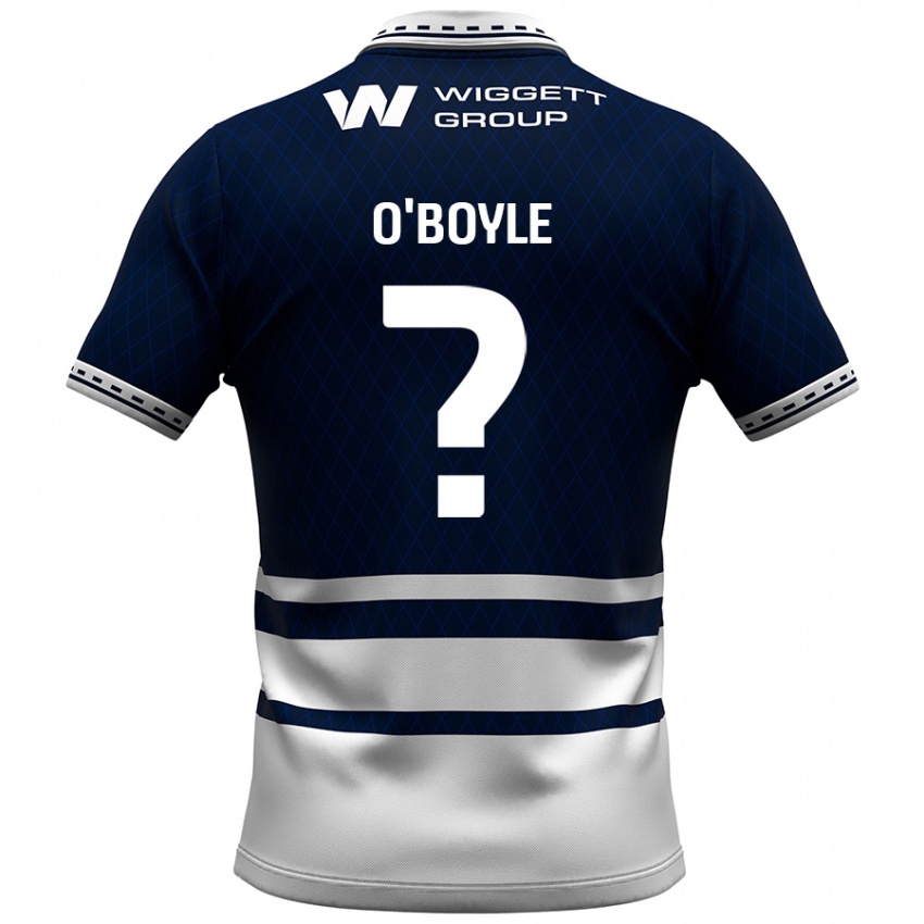 Kinder Elidon O'boyle #0 Marineblau Weiß Heimtrikot Trikot 2024/25 T-Shirt Österreich