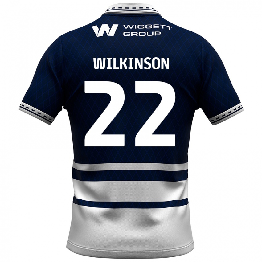 Kinder Chloe Wilkinson #22 Marineblau Weiß Heimtrikot Trikot 2024/25 T-Shirt Österreich