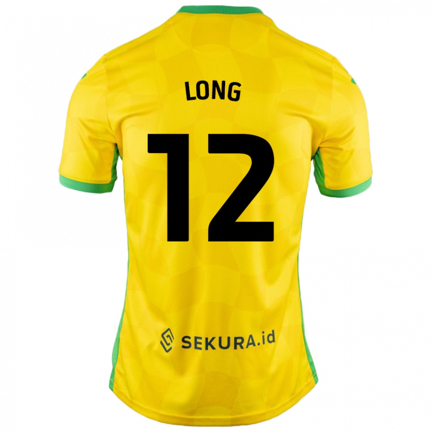 Kinder George Long #12 Gelb Grün Heimtrikot Trikot 2024/25 T-Shirt Österreich