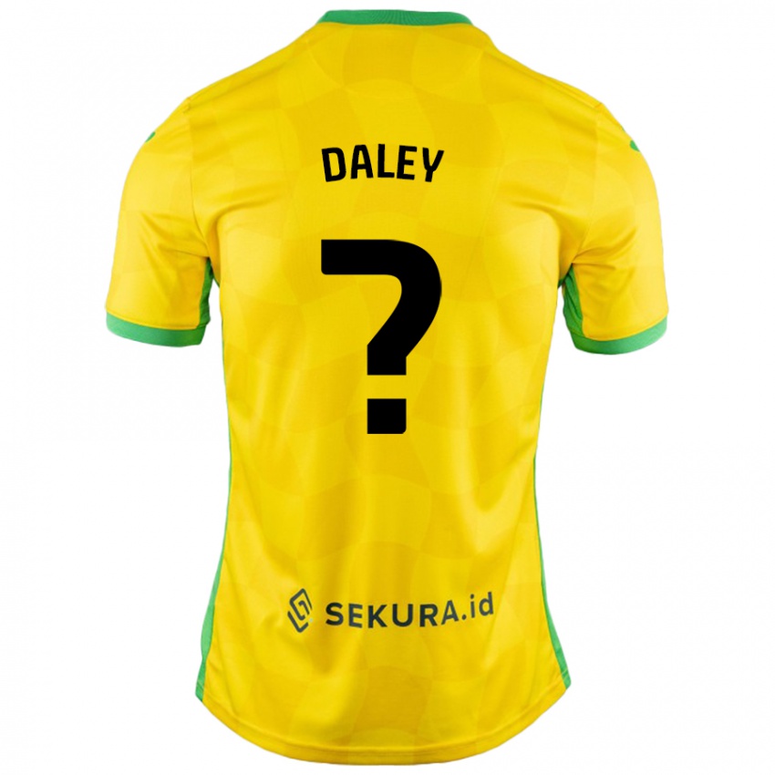 Kinder Damari Daley #0 Gelb Grün Heimtrikot Trikot 2024/25 T-Shirt Österreich