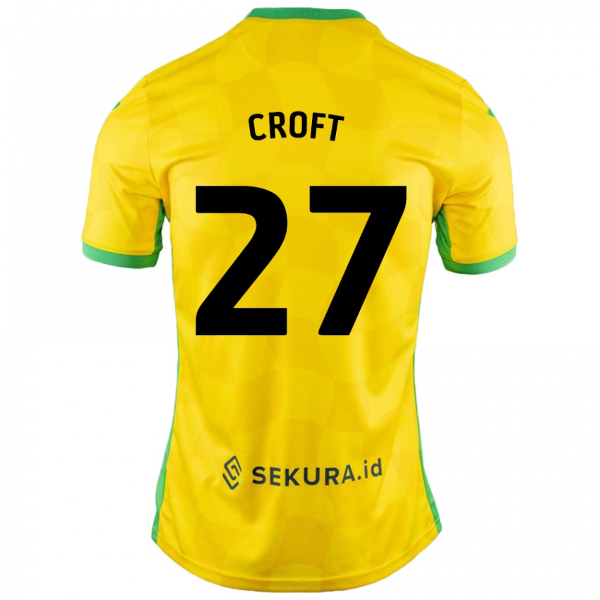 Kinder Mary Croft #27 Gelb Grün Heimtrikot Trikot 2024/25 T-Shirt Österreich