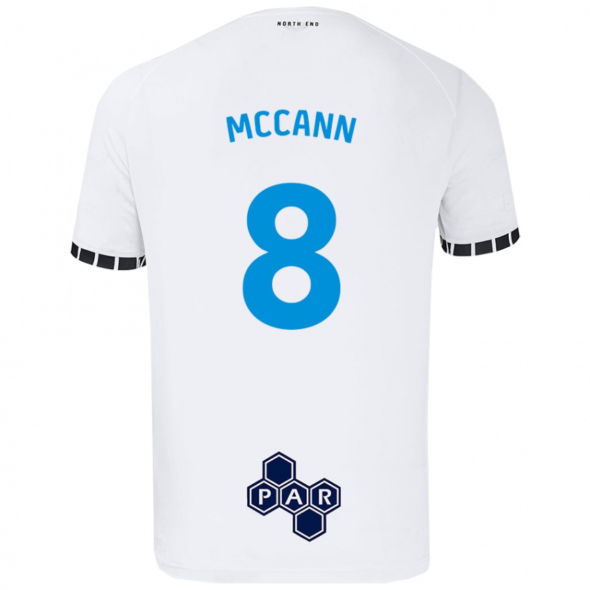 Kinder Ali Mccann #8 Weiß Heimtrikot Trikot 2024/25 T-Shirt Österreich