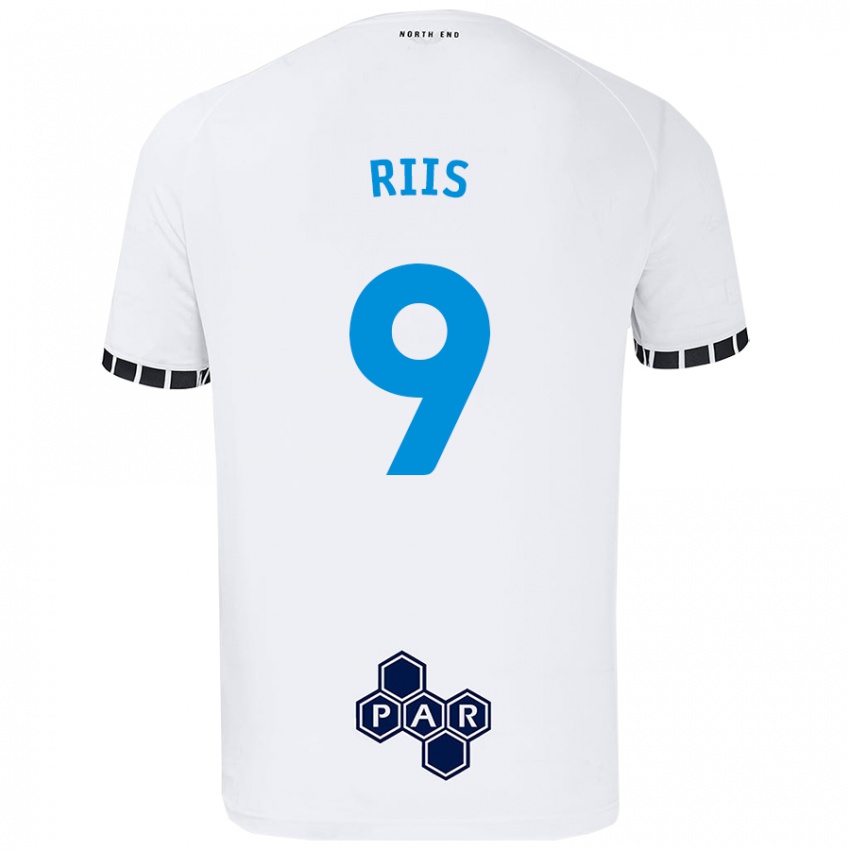 Kinder Emil Riis #9 Weiß Heimtrikot Trikot 2024/25 T-Shirt Österreich