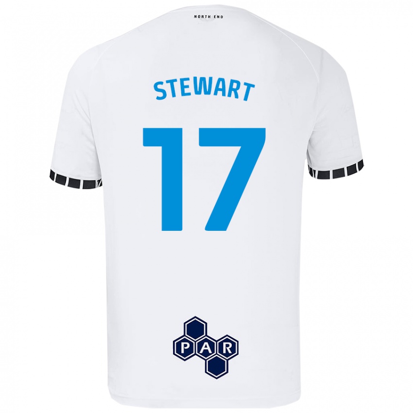 Kinder Layton Stewart #17 Weiß Heimtrikot Trikot 2024/25 T-Shirt Österreich