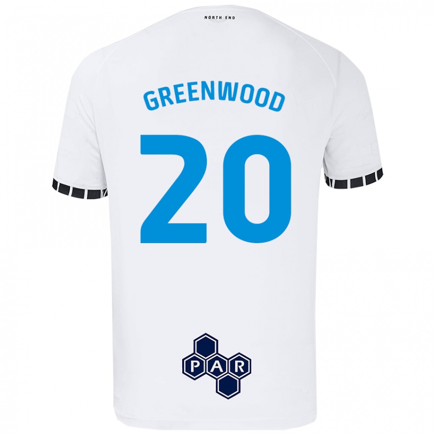 Kinder Sam Greenwood #20 Weiß Heimtrikot Trikot 2024/25 T-Shirt Österreich