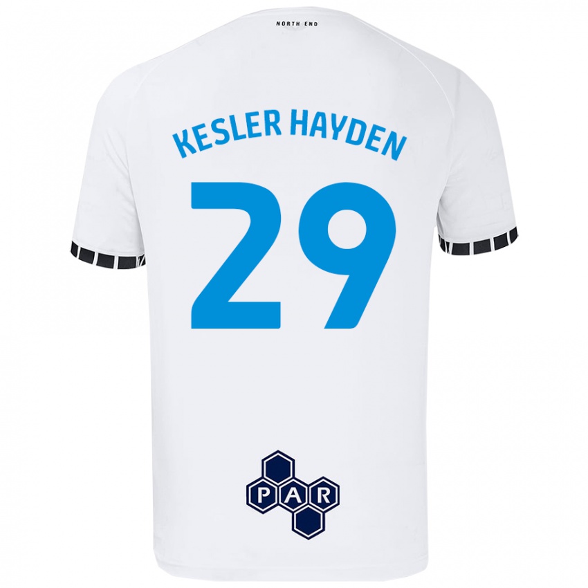 Kinder Kaine Kesler-Hayden #29 Weiß Heimtrikot Trikot 2024/25 T-Shirt Österreich