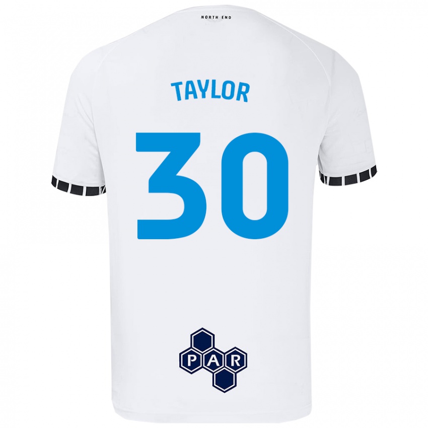 Kinder Kian Taylor #30 Weiß Heimtrikot Trikot 2024/25 T-Shirt Österreich