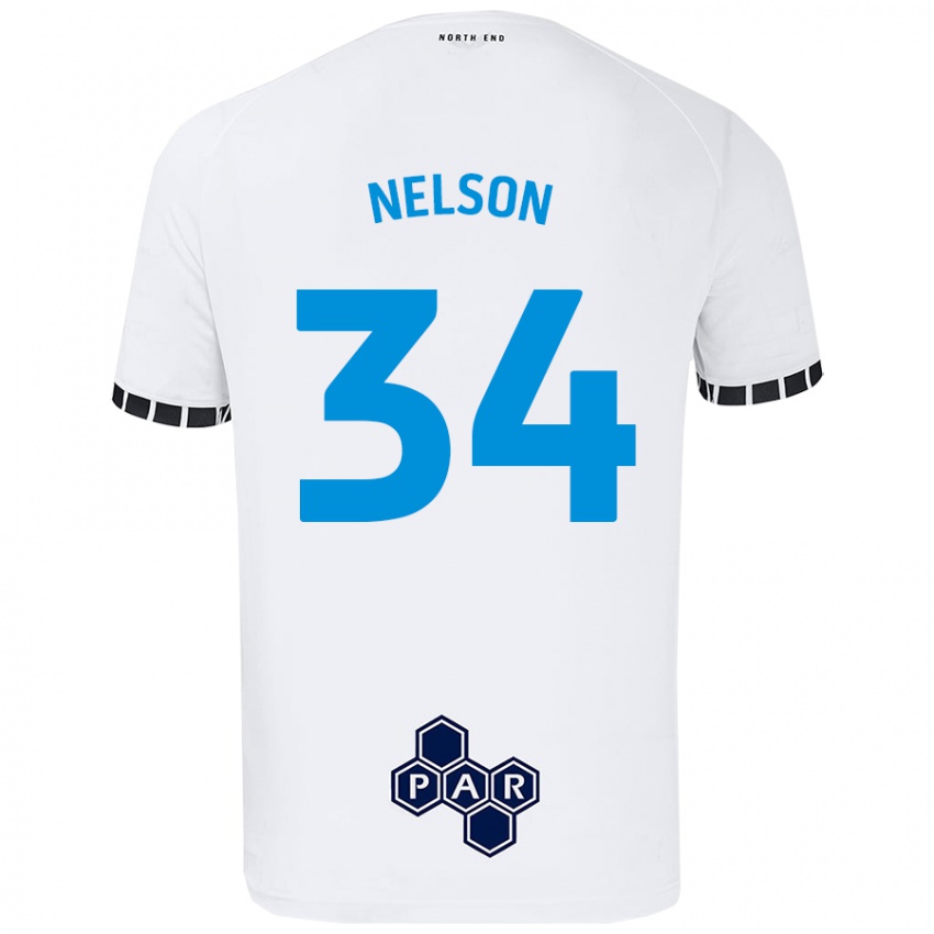 Kinder Kitt Nelson #34 Weiß Heimtrikot Trikot 2024/25 T-Shirt Österreich