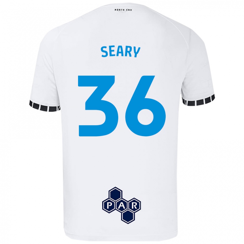 Kinder Josh Seary #36 Weiß Heimtrikot Trikot 2024/25 T-Shirt Österreich