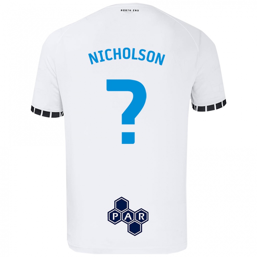 Kinder Joseph Nicholson #0 Weiß Heimtrikot Trikot 2024/25 T-Shirt Österreich