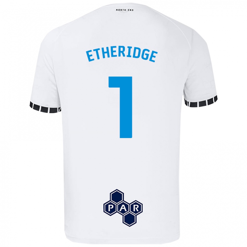 Kinder Ellie Etheridge #1 Weiß Heimtrikot Trikot 2024/25 T-Shirt Österreich