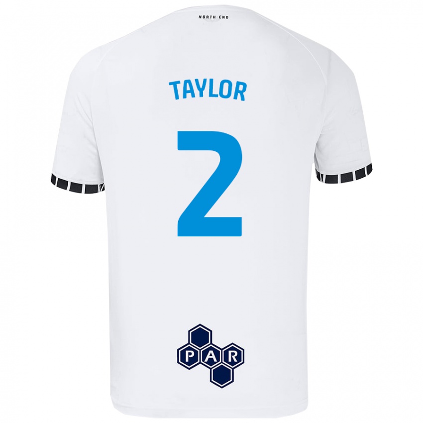 Kinder Alex Taylor #2 Weiß Heimtrikot Trikot 2024/25 T-Shirt Österreich