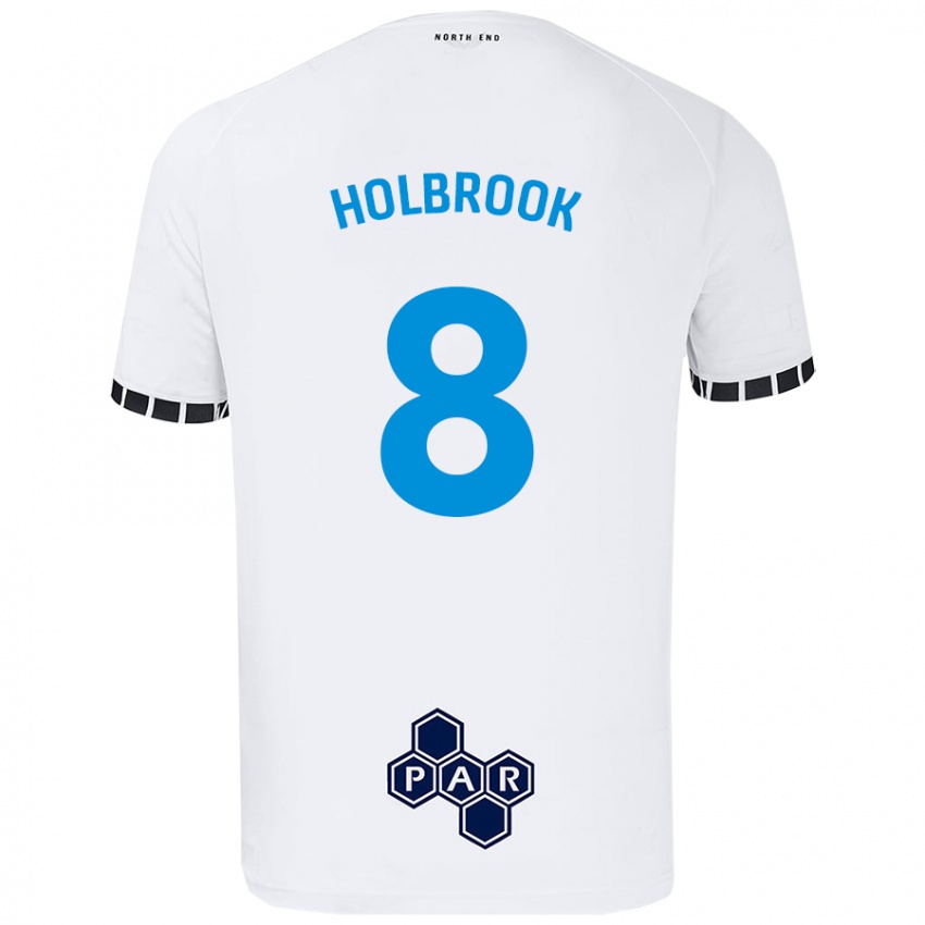 Kinder Jess Holbrook #8 Weiß Heimtrikot Trikot 2024/25 T-Shirt Österreich