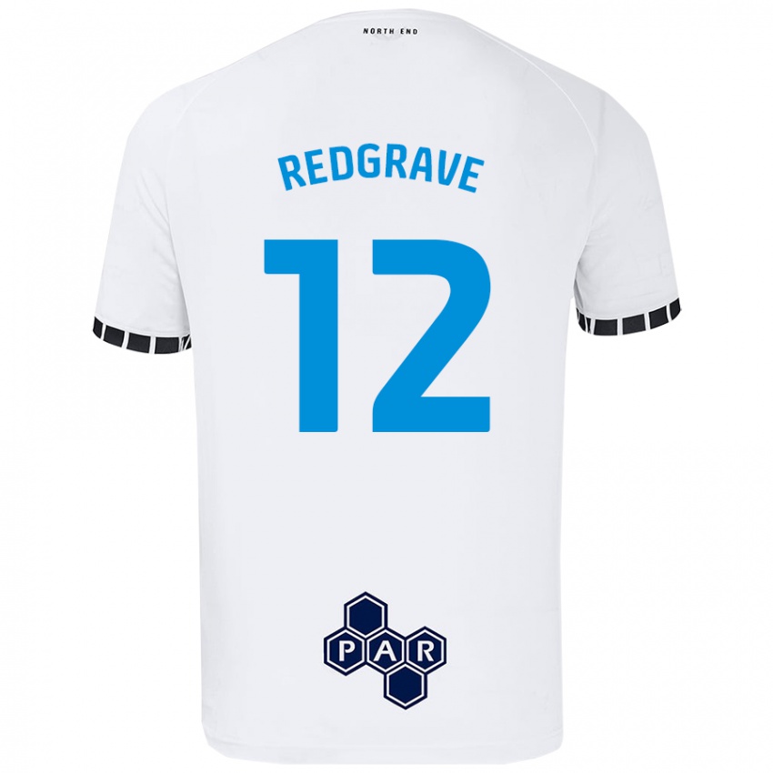 Kinder Jodie Redgrave #12 Weiß Heimtrikot Trikot 2024/25 T-Shirt Österreich