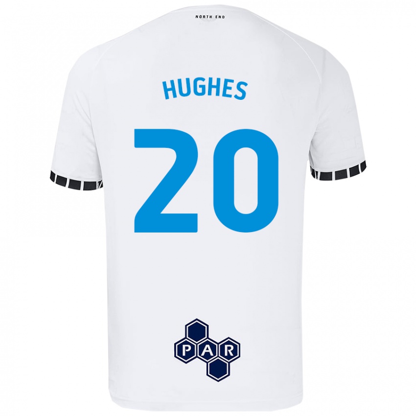 Kinder Amy Hughes #20 Weiß Heimtrikot Trikot 2024/25 T-Shirt Österreich