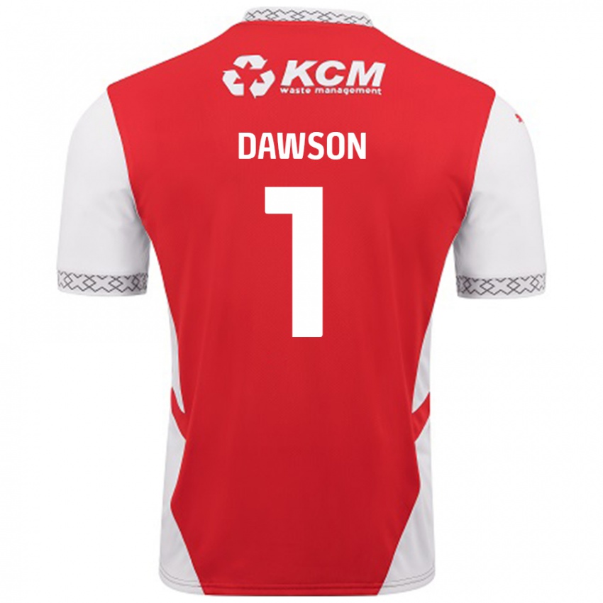 Kinder Cameron Dawson #1 Rot Weiß Heimtrikot Trikot 2024/25 T-Shirt Österreich