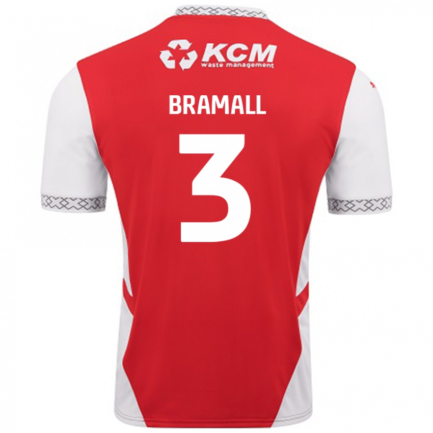 Kinder Cohen Bramall #3 Rot Weiß Heimtrikot Trikot 2024/25 T-Shirt Österreich