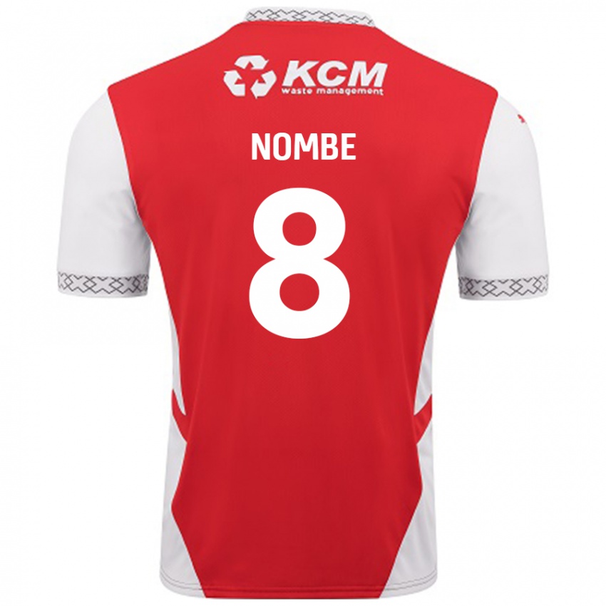 Kinder Sam Nombe #8 Rot Weiß Heimtrikot Trikot 2024/25 T-Shirt Österreich