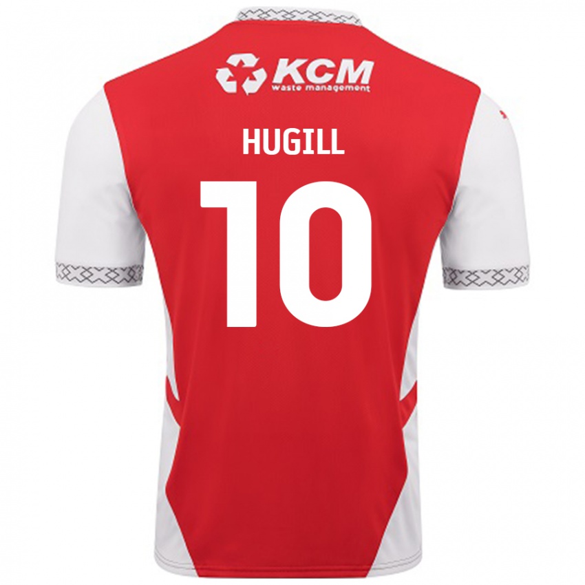 Kinder Jordan Hugill #10 Rot Weiß Heimtrikot Trikot 2024/25 T-Shirt Österreich