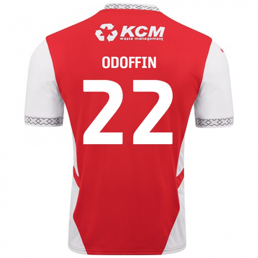 Kinder Hakeem Odoffin #22 Rot Weiß Heimtrikot Trikot 2024/25 T-Shirt Österreich