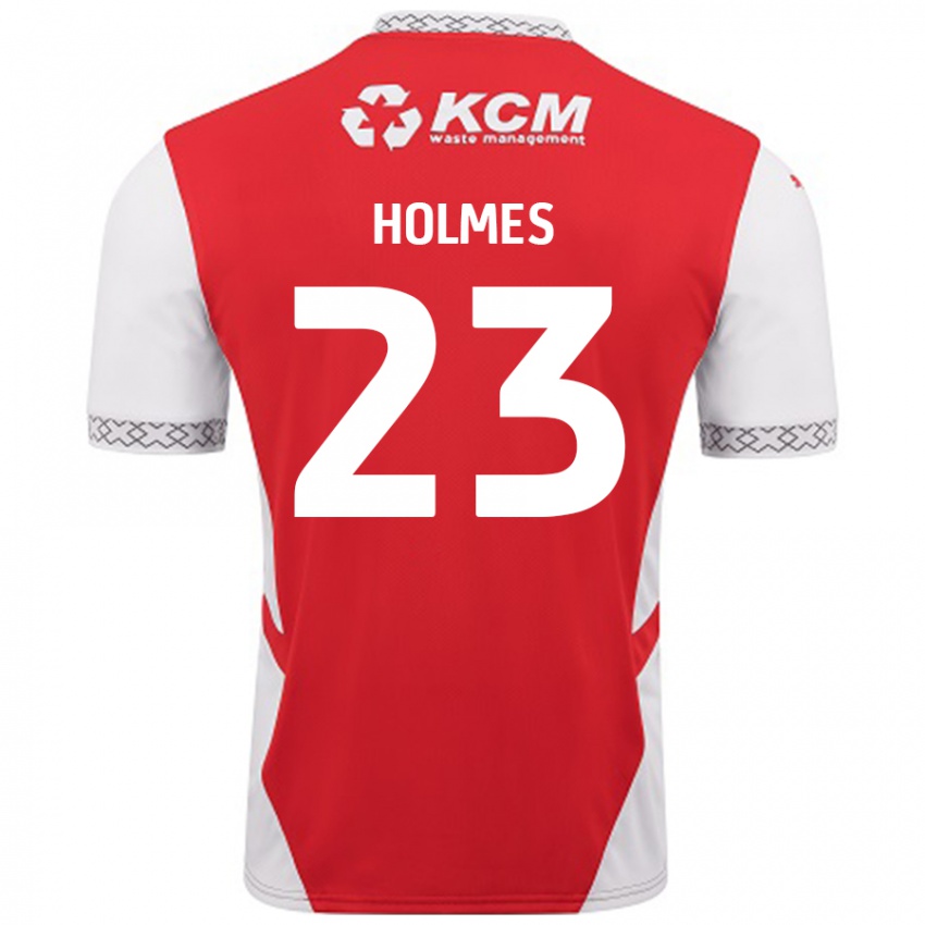 Kinder Jack Holmes #23 Rot Weiß Heimtrikot Trikot 2024/25 T-Shirt Österreich