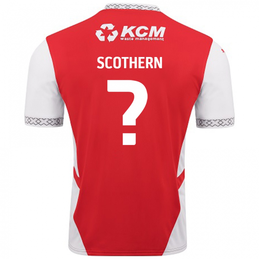 Kinder Ben Scothern #0 Rot Weiß Heimtrikot Trikot 2024/25 T-Shirt Österreich