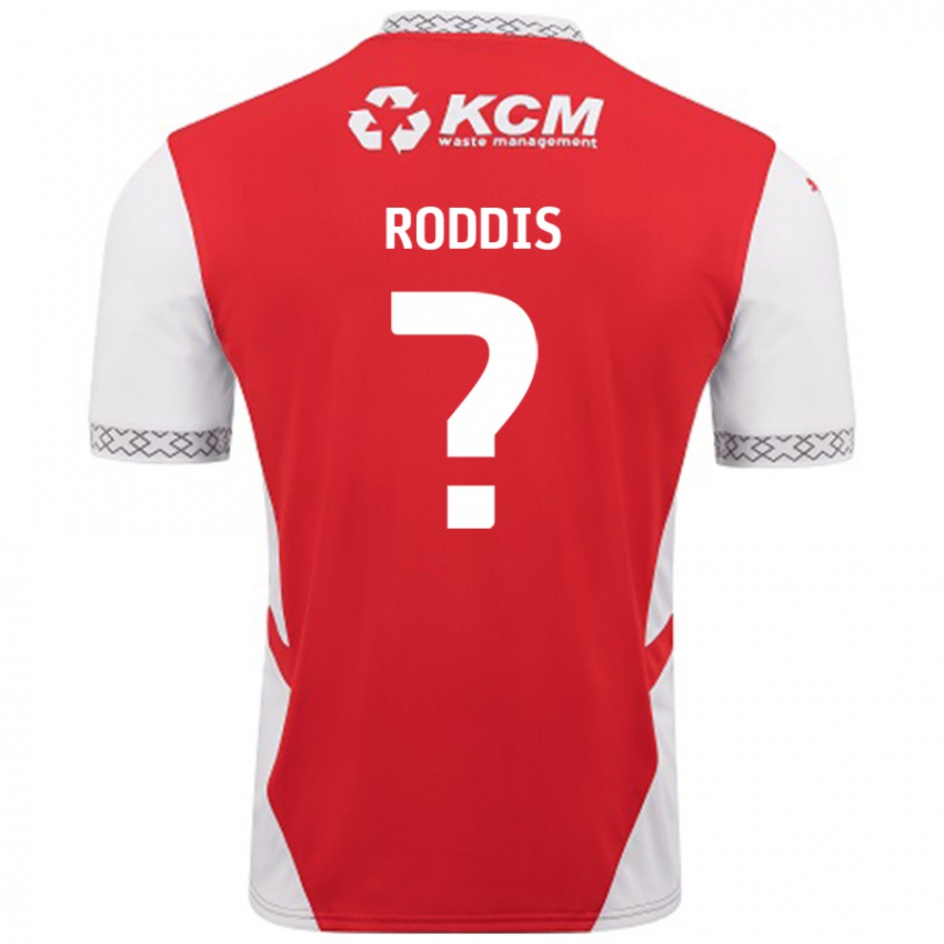 Kinder Harry Roddis #0 Rot Weiß Heimtrikot Trikot 2024/25 T-Shirt Österreich